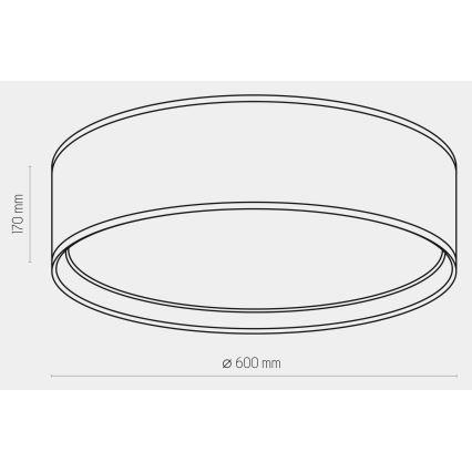 Stropna svetilka BILBAO 4xE27/15W/230V pr. 60 cm črna/zlata