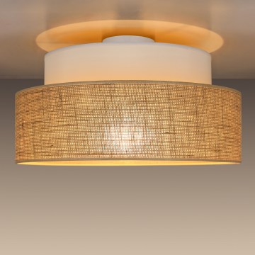 Stropna svetilka BOHO 1xE27/60W/230V bela/bež