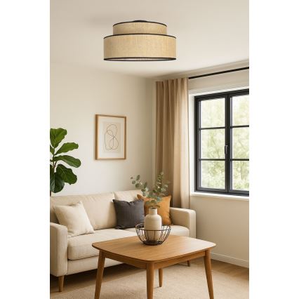 Stropna svetilka BOHO 1xE27/60W/230V bež