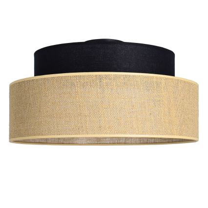 Stropna svetilka BOHO 1xE27/60W/230V črna/bež
