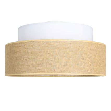 Stropna svetilka BOHO 1xE27/60W/230V pr. 40 cm bela/bež