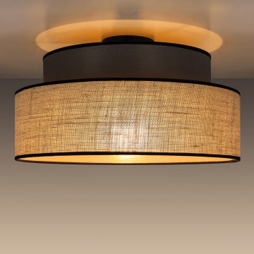 Stropna svetilka BOHO 1xE27/60W/230V pr. 40 cm rjava/bež