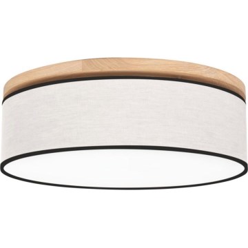 Stropna svetilka BOHO 3xE27/25W/230V, premer 48 cm, hrast