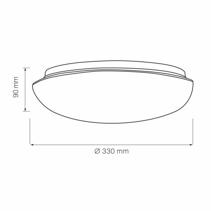 Stropna svetilka BONIFACY 2xE27/20W/230V pr. 33 cm bela