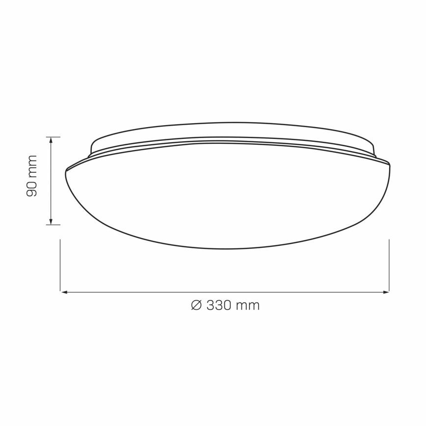 Stropna svetilka BONIFACY 2xE27/20W/230V pr. 33 cm bela