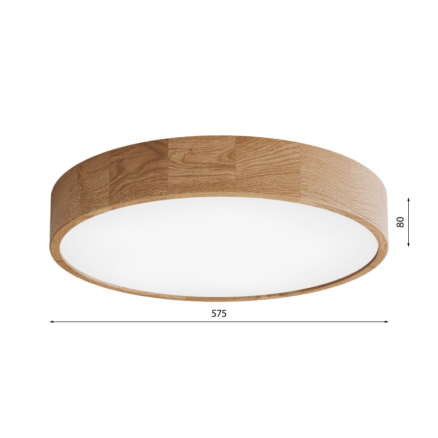 Stropna svetilka CLEO 5xE27/24W/230V pr. 57,5 cm hrast