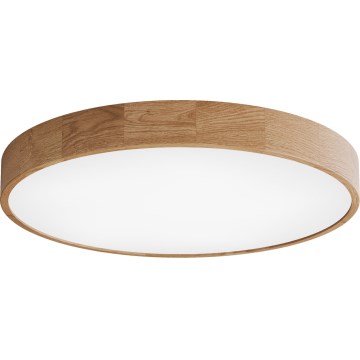 Stropna svetilka CLEO 6xE27/24W/230V premer 80 cm hrast