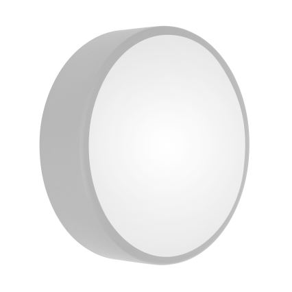 Stropna svetilka s senzorjem gibanja in senzorjem mraka CLEO 2xE27/24W/230V, premer 30 cm, siva