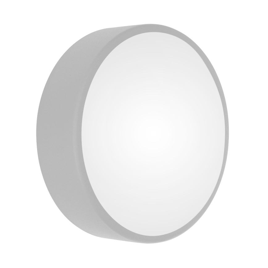 Stropna svetilka s senzorjem gibanja in senzorjem mraka CLEO 2xE27/24W/230V, premer 30 cm, siva