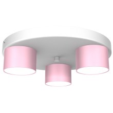 Stropna svetilka DIXIE 3xGX53/11W/230V roza