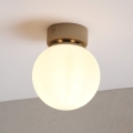 Stropna svetilka ELIAS 1xE14/5W/230V, premer 13 cm, bež/bela