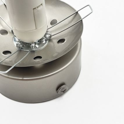Stropna svetilka ELIAS 1xE14/5W/230V, premer 13 cm, matni krom/bela