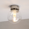 Stropna svetilka ELIAS 1xE14/5W/230V premer 13 cm matni krom/prozorno