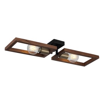 Stropna svetilka ERA 2xE27/40W/230V rjava