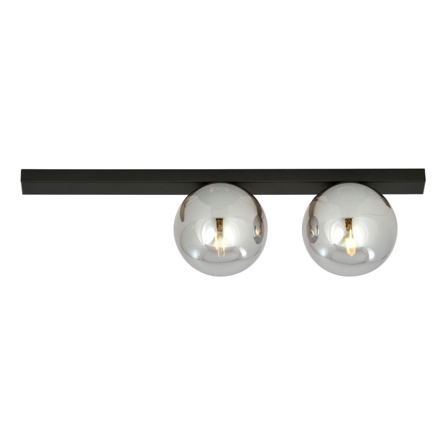 Stropna svetilka FIT 2xE14/10W/230V črna/siva