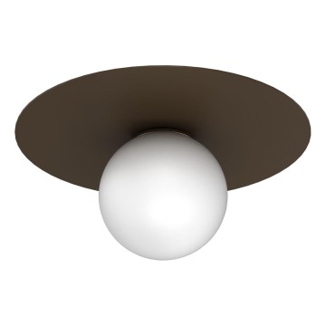 Stropna svetilka FLAT 1xE27/15W/230V 55x60 cm rjava