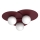 Stropna svetilka FLAT 3xE27/15W/230V 55x60 cm bordo