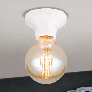 Stropna svetilka FROST 1xE27/60W/230V bela