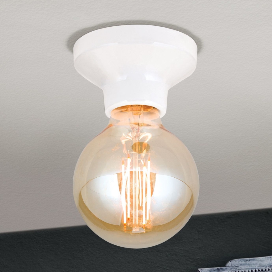 Stropna svetilka FROST 1xE27/60W/230V bela