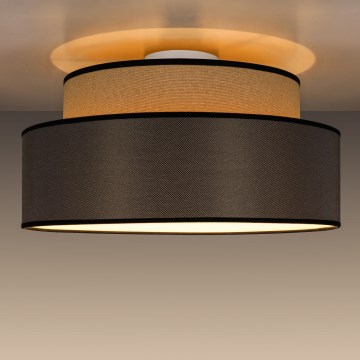 Stropna svetilka GRACE 1xE27/60W/230V bež/rjava