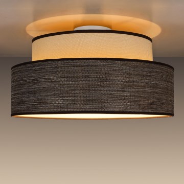 Stropna svetilka GRACE 1xE27/60W/230V krem barva/rjava
