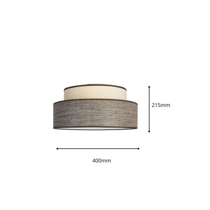 Stropna svetilka GRACE 1xE27/60W/230V krem barva/rjava
