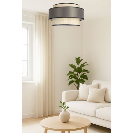 Stropna svetilka GRACE 1xE27/60W/230V krem barva/siva