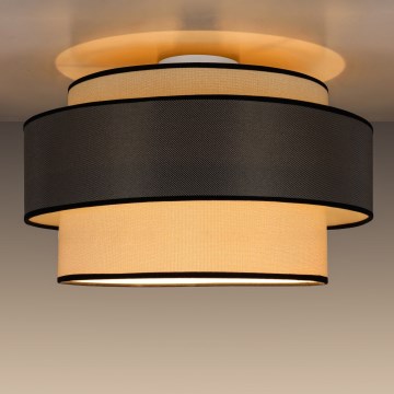 Stropna svetilka GRACE 1xE27/60W/230V pr. 40 cm krem barva/siva