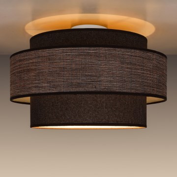 Stropna svetilka GRACE 1xE27/60W/230V pr. 40 cm rjava/bež