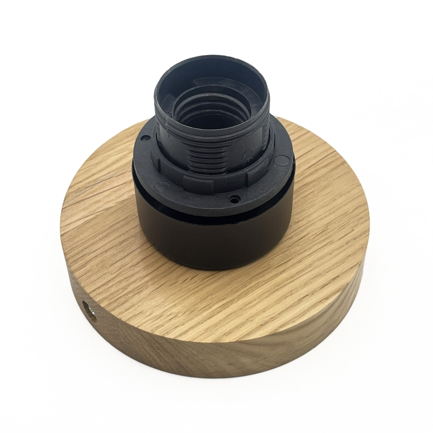 Stropna svetilka HARMA WOOD 1xE27/15W/230V hrast/bela premer 25 cm