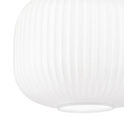 Stropna svetilka HARMA WOOD 1xE27/15W/230V hrast/bela premer 25 cm