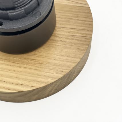 Stropna svetilka HARMA WOOD 1xE27/15W/230V hrast/bela premer 25 cm