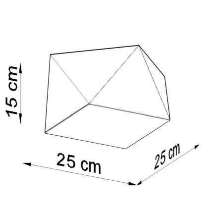 Stropna svetilka HEXA 1xE27/60W/230V bela