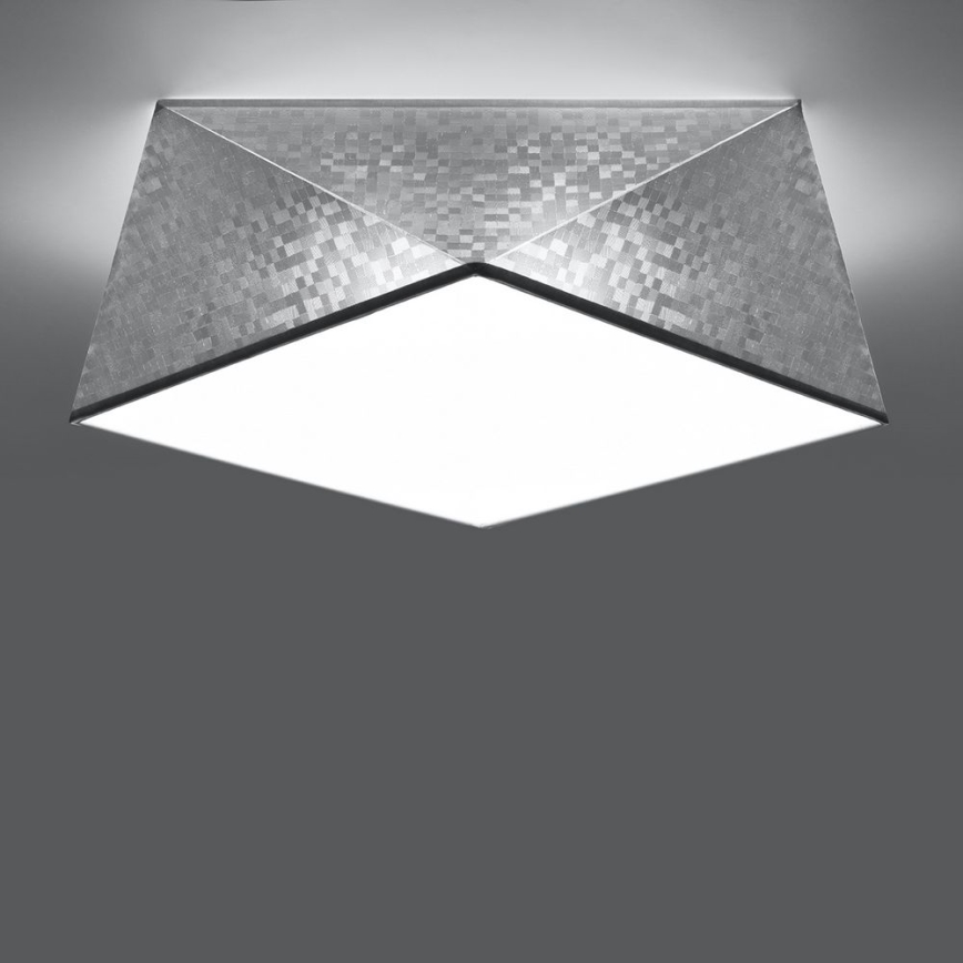 Stropna svetilka HEXA 2xE27/60W/230V siva