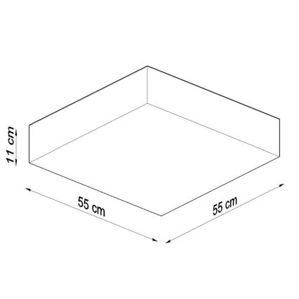 Stropna svetilka HORUS 4xE27/60W/230V bela