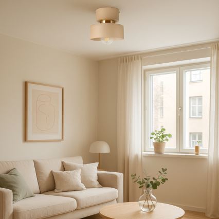 Stropna svetilka IGNIA 1xE27/60W/230V bežna/zlata