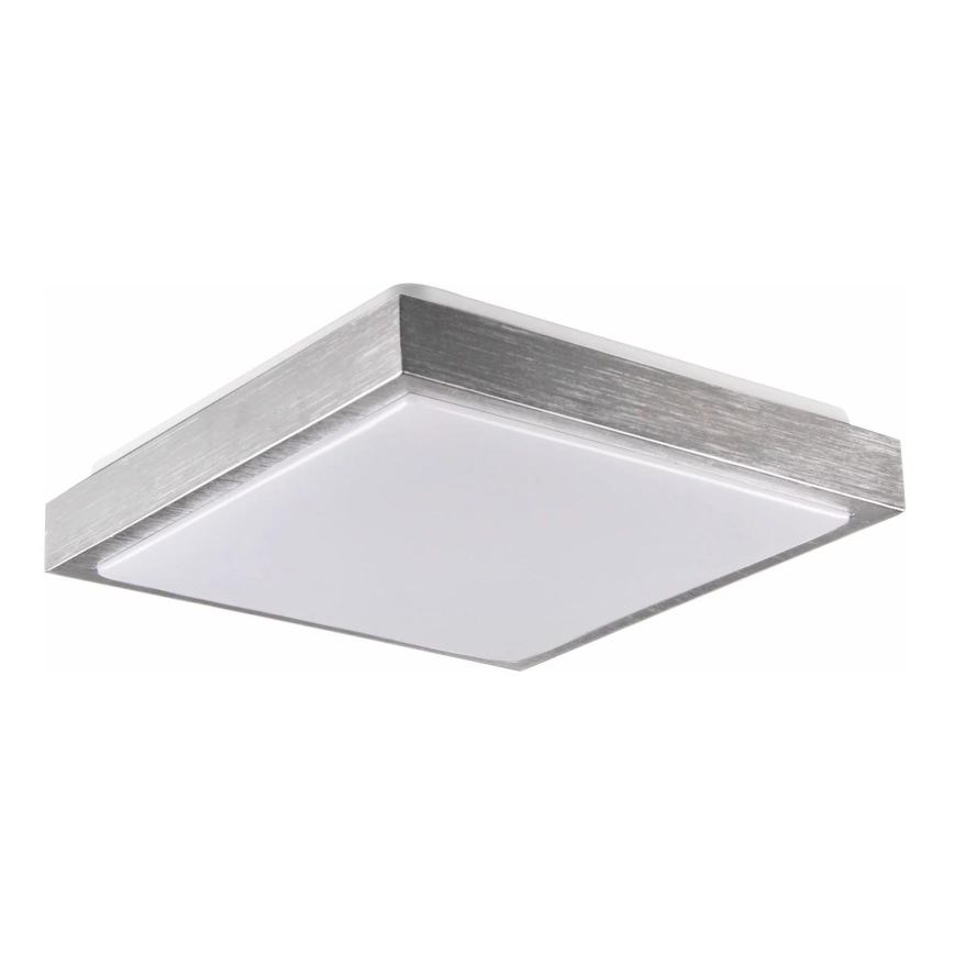 Stropna svetilka KAZIMIERZ 2xE27/20W/230V 29,5x29,5 cm srebrna