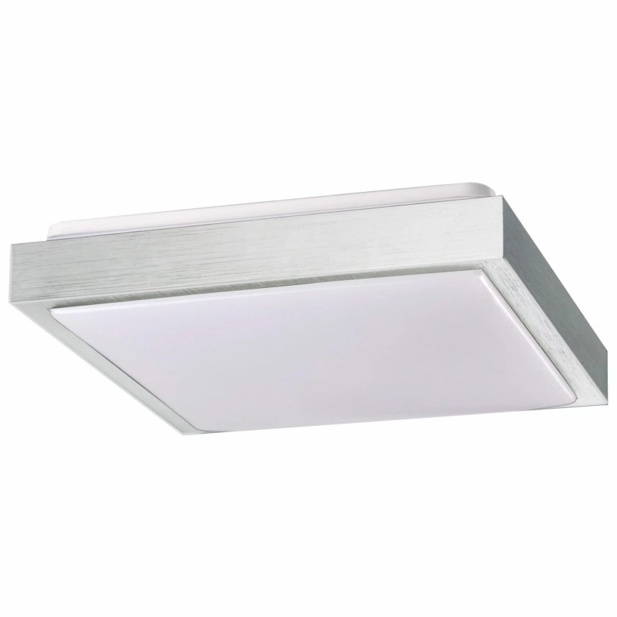 Stropna svetilka KAZIMIERZ 2xE27/20W/230V 29,5x29,5 cm srebrna