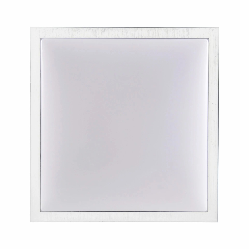 Stropna svetilka KAZIMIERZ 2xE27/20W/230V 29,5x29,5 cm srebrna