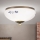 Stropna svetilka LANDHAUS 1xE27/60W/230V premer 21 cm bronza/bela/modra