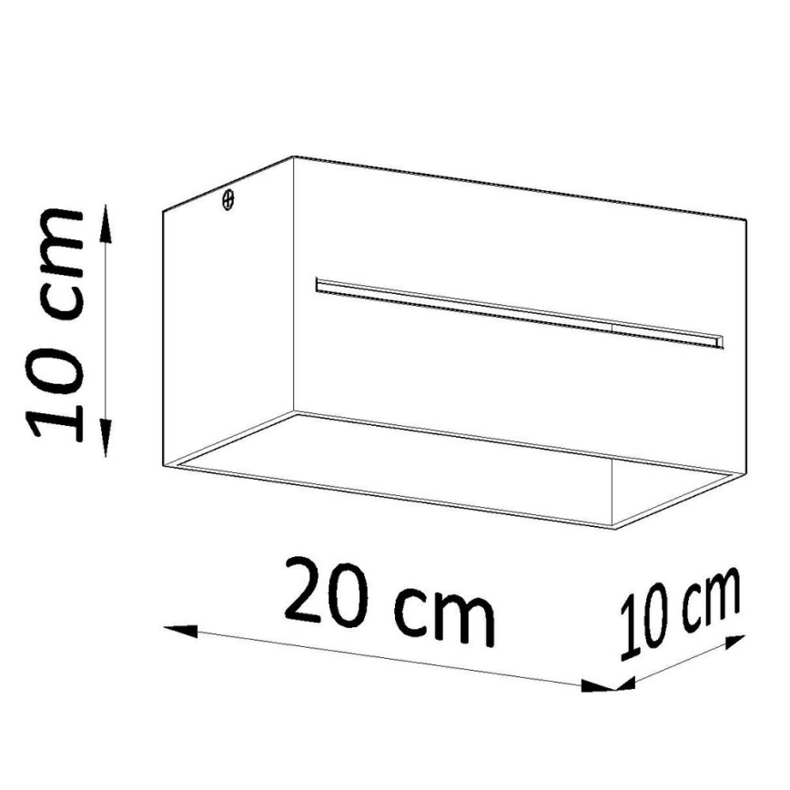 Stropna svetilka LOBO 2xGU10/40W/230V siva