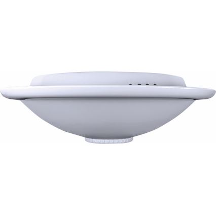 Stropna svetilka MANA s senzorjem gibanja in mraka, 2xE27/40W/230V, premer 30 cm, bela