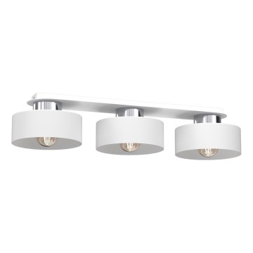 Stropna svetilka MARTI 3xE27/15W/230V bela/sijajni krom