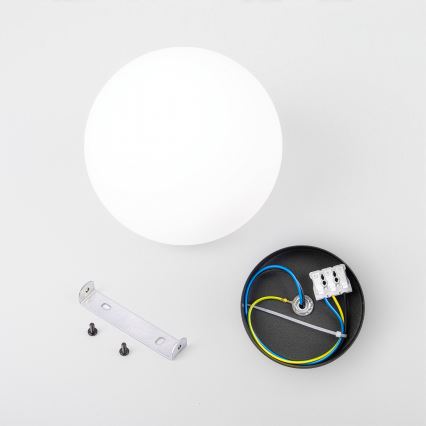 Stropna svetilka MOONLIGHT 1xE27/15W/230V, premer 16 cm, črna