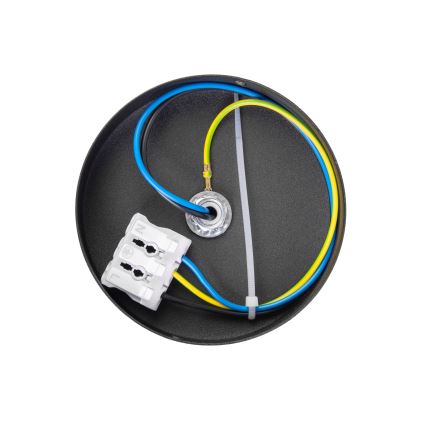 Stropna svetilka MOONLIGHT 1xE27/15W/230V, premer 16 cm, črna