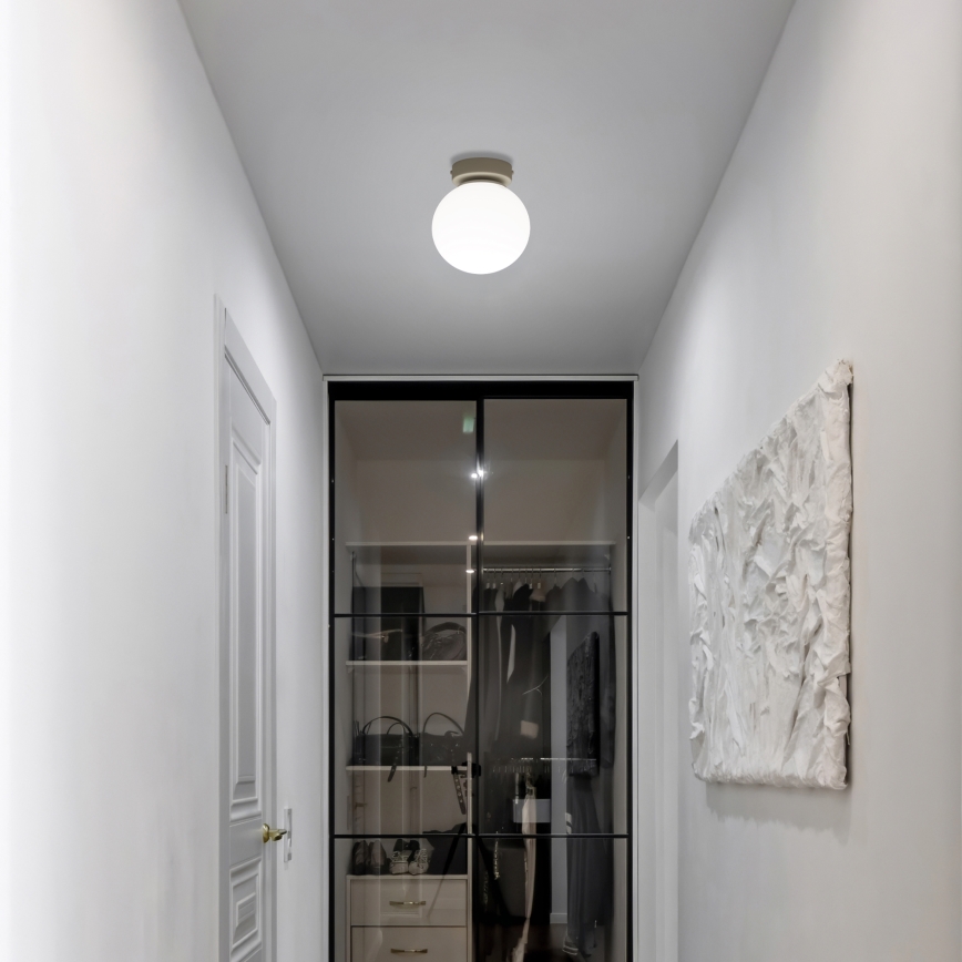 Stropna svetilka MOONLIGHT 1xE27/15W/230V, Ø 16 cm, kremna