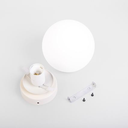 Stropna svetilka MOONLIGHT 1xE27/15W/230V, Ø 16 cm, kremna