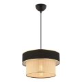 Stropna svetilka na vrv ERO 1xE27/60W/230V črna/bež