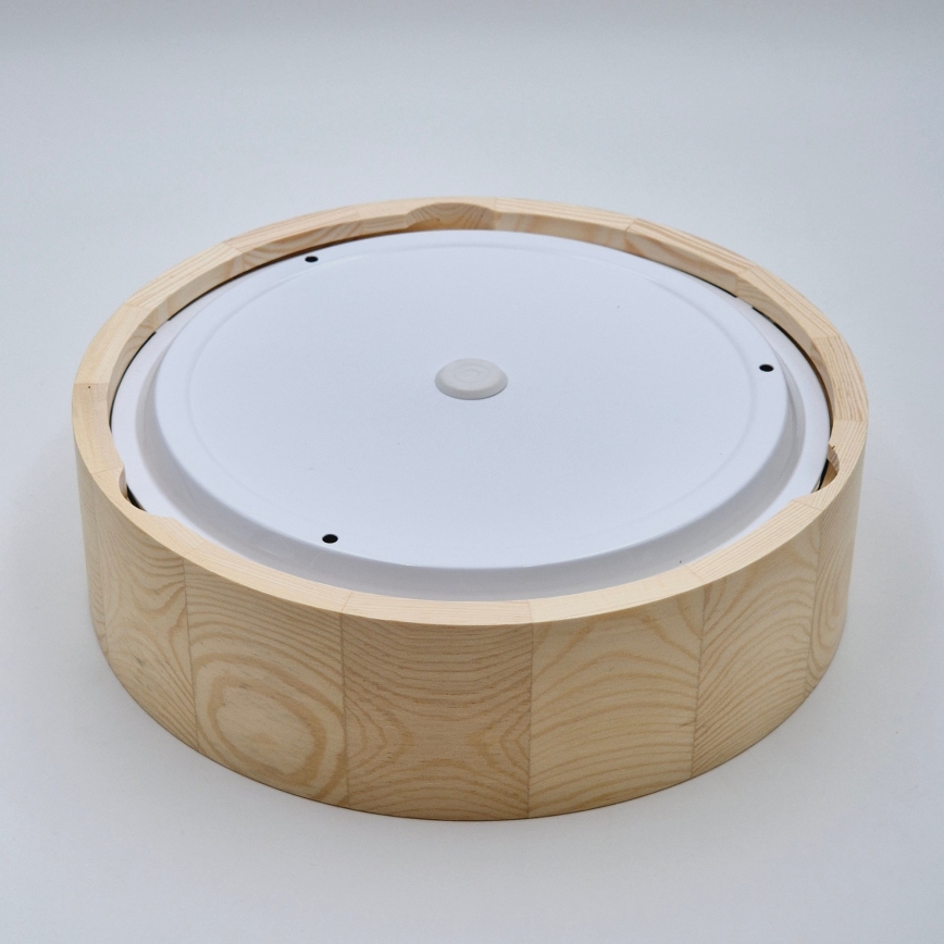 Stropna svetilka za kopalnico NATURAL 2xE27/15W/230V IP54 borovina ? 27 cm