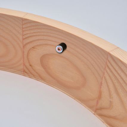 Stropna svetilka NATURAL 2xE27/60W/230V, premer 37,5 cm, dekor borovine